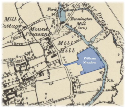 Witham Meadow Historical Map
